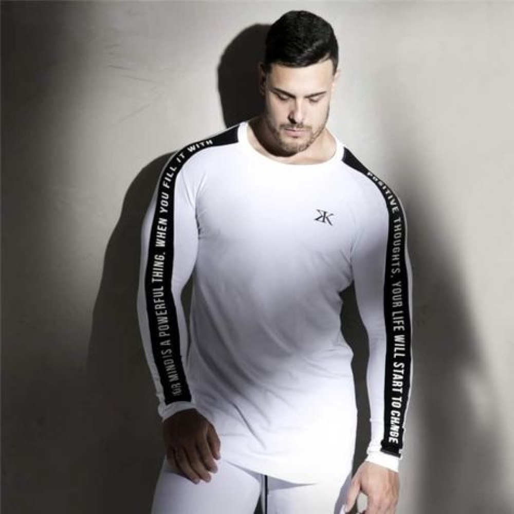 Men's Tight Gym & Jogger Long Sleeve Tshirt - Men's Fitness Apparel ...
