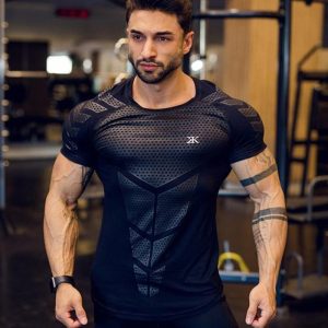 Men’s Gym and Bodybuilding Breathable T shirt - Men's Fitness Apparel ...